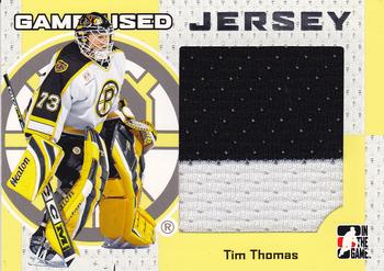 2006-07 In The Game Heroes and Prospects - Game-Used Jerseys #GUJ-35 Tim Thomas  Front