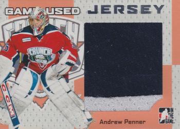 2006-07 In The Game Heroes and Prospects - Game-Used Jerseys #GUJ-57 Andrew Penner  Front