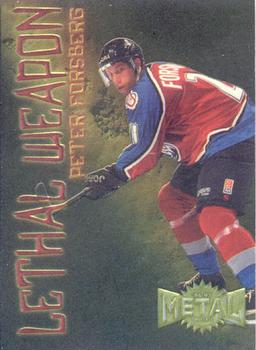 1996-97 Metal Universe - Lethal Weapons #4 Peter Forsberg Front