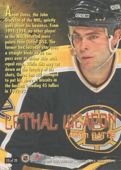 1996-97 Metal Universe - Lethal Weapons #15 Adam Oates Back