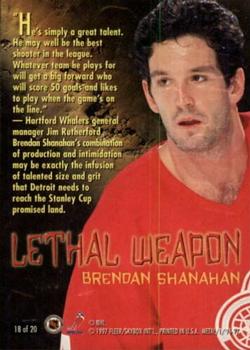 1996-97 Metal Universe - Lethal Weapons #18 Brendan Shanahan Back