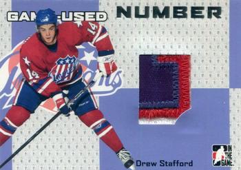 2006-07 In The Game Heroes and Prospects - Game-Used Numbers #GUN-63 Drew Stafford  Front