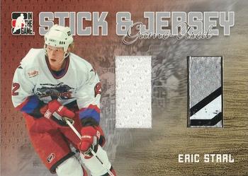 2006-07 In The Game Heroes and Prospects - Sticks and Jerseys #SJ-01 Eric Staal  Front