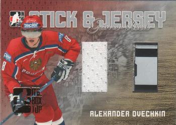 2006-07 In The Game Heroes and Prospects - Sticks and Jerseys #SJ-04 Alexander Ovechkin  Front