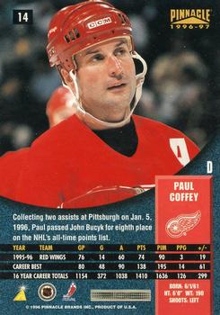1996-97 Pinnacle #14 Paul Coffey Back