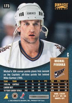 1996-97 Pinnacle #173 Michal Pivonka Back
