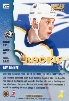 1996-97 Pinnacle #222 Jay McKee Back