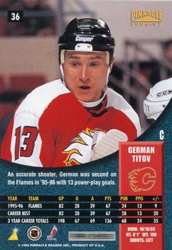 1996-97 Pinnacle #36 German Titov Back