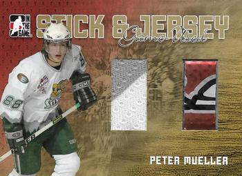 2006-07 In The Game Heroes and Prospects - Sticks and Jerseys Gold #SJ-05 Peter Mueller  Front