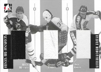 2006-07 In The Game Heroes and Prospects - Triple Memorabilia #TM-01 Mark Messier / Grant Fuhr / Jari Kurri  Front