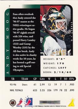 1996-97 Pinnacle Be a Player #7 Andy Moog Back
