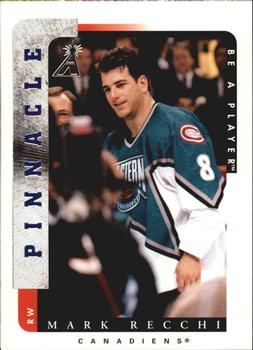 1996-97 Pinnacle Be a Player #20 Mark Recchi Front