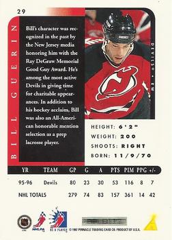 1996-97 Pinnacle Be a Player #29 Bill Guerin Back