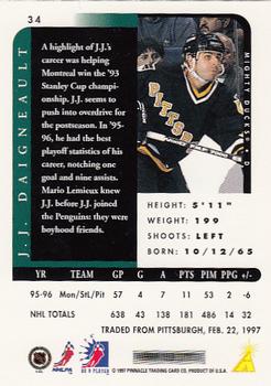 1996-97 Pinnacle Be a Player #34 J.J. Daigneault Back