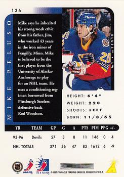 1996-97 Pinnacle Be a Player #136 Mike Peluso Back