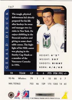 1996-97 Pinnacle Be a Player #167 Gerald Diduck Back