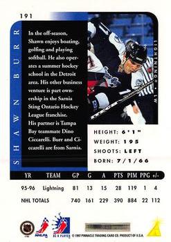 1996-97 Pinnacle Be a Player #191 Shawn Burr Back