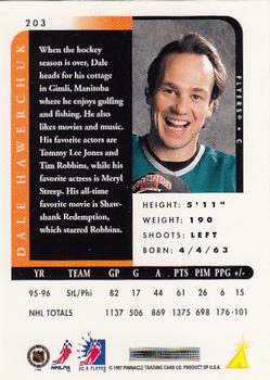 1996-97 Pinnacle Be a Player #203 Dale Hawerchuk Back