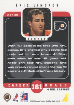 1996-97 Pinnacle Be a Player - Biscuit in the Basket #3 Eric Lindros Back