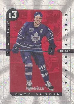 1996-97 Pinnacle Be a Player - Biscuit in the Basket #12 Mats Sundin Front