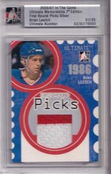 2006-07 In The Game Ultimate Memorabilia - First Round Picks #28 Brian Leetch  Front