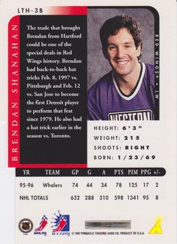 1996-97 Pinnacle Be a Player - Link 2 History Autographs #LTH-3B Brendan Shanahan Back