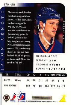 1996-97 Pinnacle Be a Player - Link 2 History Autographs #LTH-5B Jason Arnott Back