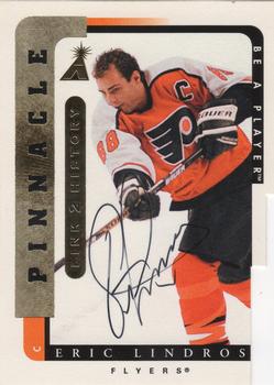 1996-97 Pinnacle Be a Player - Link 2 History Autographs #LTH-7B Eric Lindros Front
