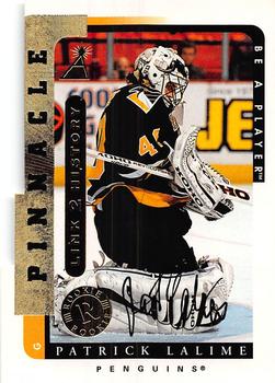 1996-97 Pinnacle Be a Player - Link 2 History Autographs #LTH-10A Patrick Lalime Front