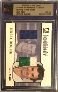 2006-07 In The Game Ultimate Memorabilia - Journey Jersey #3 Dave Keon  Front