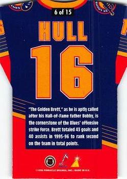 1996-97 Pinnacle - By the Numbers #6 Brett Hull Back