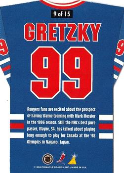 1996-97 Pinnacle - By the Numbers #9 Wayne Gretzky Back