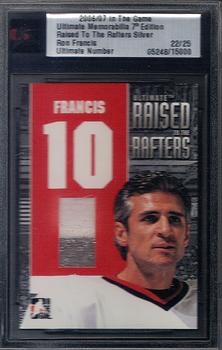 2006-07 In The Game Ultimate Memorabilia - Raised to the Rafters #7 Ron Francis  Front