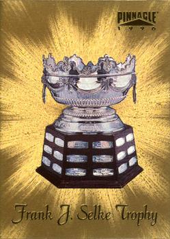 1996-97 Pinnacle - Trophies #3 Frank J. Selke Trophy (Sergei Fedorov) Front