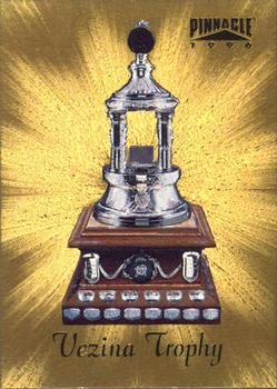 1996-97 Pinnacle - Trophies #5 Vezina Trophy (Jim Carey) Front