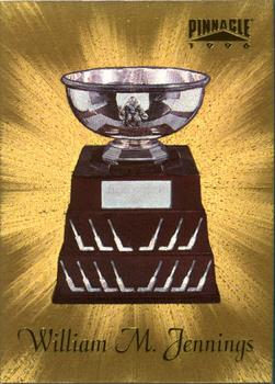 1996-97 Pinnacle - Trophies #6 William M. Jennings Trophy (Chris Osgood / Mike Vernon) Front