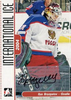 2006-07 In The Game Used International Ice - Autographs #A-IB Ilya Bryzgalov  Front