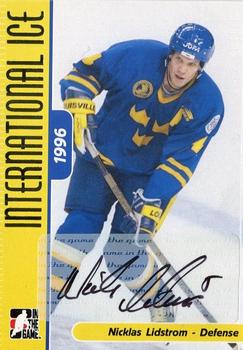 2006-07 In The Game Used International Ice - Autographs #A-NL Nicklas Lidstrom Front