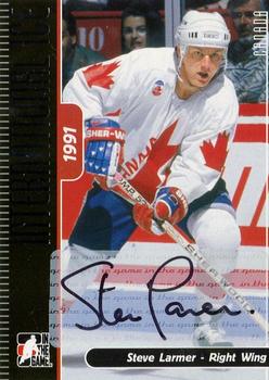 2006-07 In The Game Used International Ice - Autographs #A-SL Steve Larmer  Front