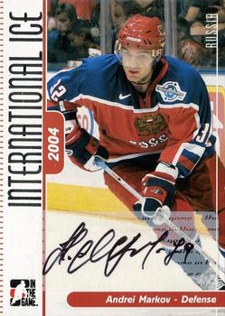 2006-07 In The Game Used International Ice - Autographs #A-AMK Andrei Markov  Front