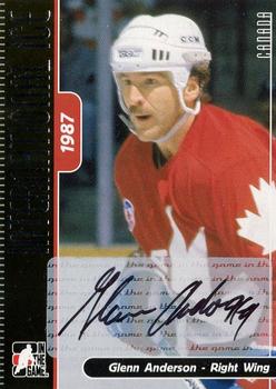 2006-07 In The Game Used International Ice - Autographs #A-GA2 Glenn Anderson  Front