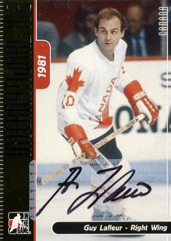 2006-07 In The Game Used International Ice - Autographs #A-GL2 Guy Lafleur  Front