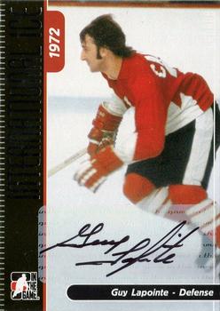 2006-07 In The Game Used International Ice - Autographs #A-GLP Guy Lapointe  Front