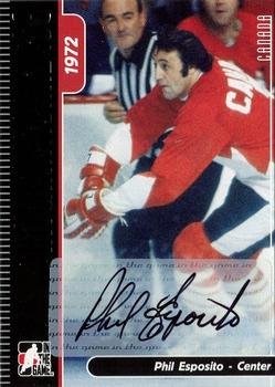 2006-07 In The Game Used International Ice - Autographs #A-PE2 Phil Esposito Front