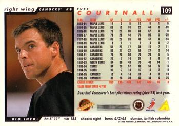 1996-97 Score #109 Russ Courtnall Back