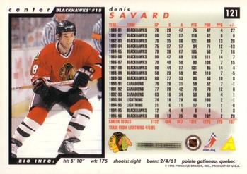 1996-97 Score #121 Denis Savard Back