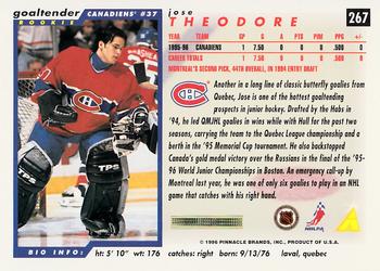 1996-97 Score #267 Jose Theodore Back