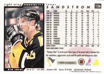 1996-97 Score #126 Tomas Sandstrom Back