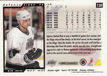 1996-97 Score #130 Rob Blake Back