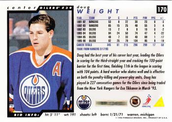 1996-97 Score #170 Doug Weight Back
